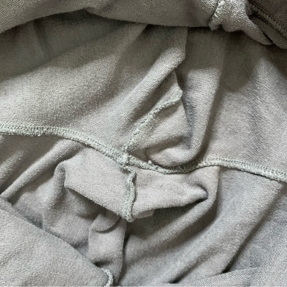 Cuyana Womens gray Terry cropped wide leg pants L - Picture 9 of 10